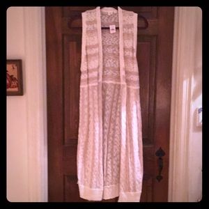 Gap long vest, NWT